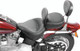 Mustang Motorcycle 79487 - Mustang 00-15 Harley Softail Standard Rear Tire Wide Touring Solo Seat w/Driver Backrest - Black