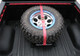 N-Fab BM1TSRD - Bed Mounted Rapid Tire Strap Universal - Gloss Black - Red Strap