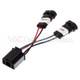 NAMZ NHAP-01 - 14-23 Road King Models Headlight Adapter Pigtail w/Mating H9 & H11 to H4 Connector