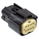 NAMZ NM-33472-0801 - 07-23 V-Twin VRSAW/CR/CX Models Molex MX-150 8-Position Female Connector - Blk (HD 72479-07BK)