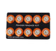 NRG FW-100OR - Fender Washer Kit w/Rivets For Plastic (Orange) - Set of 10