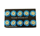 NRG FW-100BL - Fender Washer Kit w/Rivets For Plastic (Blue) - Set of 10