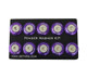 NRG FW-100PP - Fender Washer Kit w/Rivets For Plastic (Purple) - Set of 10