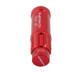 NRG LN-LS710RD-21 - 700 Series M12 X 1.25 Steel Lug Nut w/Dust Cap Cover Set 21 Pc w/Locks & Lock Socket - Red