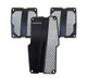 NRG PDL-100BK - Brushed Aluminum Sport Pedal M/T - Black w/Silver Carbon