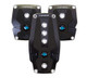 NRG PDL-200BK - Brushed Aluminum Sport Pedal M/T - Black w/Black Rubber Inserts