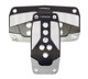 NRG PDL-450BK - Aluminum Sport Pedal A/T - Black w/Silver Carbon