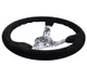 NRG RST-036DC-S - Reinforced Steering Wheel (350mm / 3in. Deep) Blk Suede w/Hydrodipped Digi-Camo Spokes