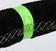 NRG RST-036MB-S-GN - Reinforced Steering Wheel 350mm/3in. Deep Blk Suede/ Neon Green Stitch w/5mm Matte Black Spoke