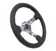 NRG RST-036DC-R - Reinforced Steering Wheel (350mm / 3in. Deep) Blk Leather w/Hydrodipped Digi-Camo Spokes