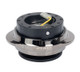 NRG SRK-220BKC - Quick Release Kit - Black Body/ Black Chrome Oval Ring