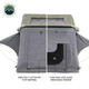 Overland Vehicle Systems 18349936 - Extended Roof Top Tent - The Perfect 4 Person Roof Top Tent