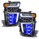 ORACLE Lighting 1453-334 - 20-21 Chevy Silverado HD 2500RGB Headlight Demon Eye Kit - w/o Controller
