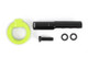 Perrin PHP-BDY-231NY - 17-21 Honda Civic Si/Type R/Touring/Hatchback Tow Hook Kit Front - Neon Yellow