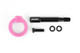 Perrin PSP-BDY-252HP - 15-21 Subaru WRX/STI Tow Hook Kit (Rear) - Hyper Pink