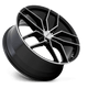 Petrol 1880P5C405108B72 - P5c 18X8 Gloss Black W/ Machined Face