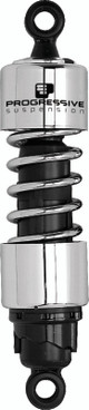 Progressive Suspension 412-4012C - Progressive Harley 412 Series Shocks 14.2in - Chrome