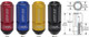 Project Kics WCL3513R - Leggdura Racing Shell Type Lug Nut 35Mm Closed-End Look 16 Pcs + 4 Locks 12X1.25 Red