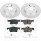PowerStop CRK8063 - Power Stop 18-19 Honda Accord Rear Z17 Evolution Geomet Coated Brake Kit