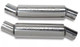Pypes SFM29VB - 1979-2004 Mustang Black Pype Bomb Cat Back Exhaust System M80 Mufflers 409 Stainless Steel  Performance Exhaust