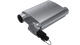 QTP 13300C - 3in Weld-On 304SS Screamer Muffler w/Bolt-On QTEC Electric Cutout