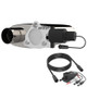 QTP 13300C - 3in Weld-On 304SS Screamer Muffler w/Bolt-On QTEC Electric Cutout