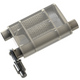 QTP 13251C - 2.5in Weld-On 304SS Reverse Screamer Muffler w/Bolt-On QTEC Electric Cutout