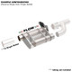 QTP 13251C - 2.5in Weld-On 304SS Reverse Screamer Muffler w/Bolt-On QTEC Electric Cutout