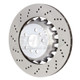 SHW Performance BRL43503 - SHW 2020+ BMW X3 M 3.0L Left Rear Cross-Drilled Lightweight Brake Rotor (34118054827)