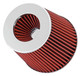 Spectre 8132 - Adjustable Conical Air Filter 5-1/2in. Tall (Fits 3in. / 3-1/2in. / 4in. Tubes) - Red