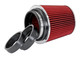 Spectre 8132 - Adjustable Conical Air Filter 5-1/2in. Tall (Fits 3in. / 3-1/2in. / 4in. Tubes) - Red