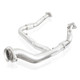 Stainless Works FT15ECODPCAT - 2015-16 F150 2.7L Downpipe 3in High-Flow Cats Y-Pipe Factory Connection