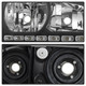Spyder 5017635 - Xtune Dodge Charger 06-10 1Pc LED Crystal Headlights Black HD-ON-DCH05-1PC-LED-BK