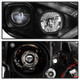 Spyder 5086105 - 15-18 Ford Focus Projector Headlights - Seq Turn Light Bar - Black PRO-YD-FF15-LBSEQ-BK