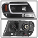 Spyder 5085221 - 99-04 Jeep Grand Cherokee Projector Headlights - Light Bar DRL LED - Black