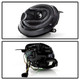 Spyder 5088215 - Mini Cooper 07-12 V2 Halogen Model Only Projector Headlights - Black PRO-YD-MC07V2SI-SBLB-BK