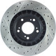 StopTech 127.40048L - 00-09 S2000 Slotted & Drilled Left Front Rotor