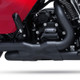 Vance & Hines 46332 - HD Dresser 09-16 Power Duals Black PCX Header Exhaust