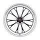 Weld S15700575P38 - S157 20X10.5 Belmont Drag 5X127 ET38 BS7.25 Gloss Black MIL Dia 71.5