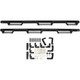 Westin 56-5340252 - /HDX 17-18 Ford F-250/350 Crew Cab (6.75ft Bed) Stainless Drop Nerf Step Bars - Textured Black