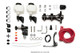 Wilwood 261-14251-BK - Tandem Remote M/C Kit w L/H Brkt & Prop Valve - 1in Bore Black