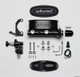 Wilwood 261-13270-BK - HV Tandem M/C Kit w L/H Bracket & Prop Valve - 1 1/8in Bore Black
