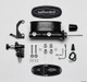 Wilwood 261-13271-BK - HV Tandem M/C Kit w L/H Bracket & Prop Valve - 7/8in Bore Black-W/Pushrod