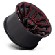 XD Wheels XD867BQ20108018N - Xd867 Specter 20X10 Gloss Black With Red Tint
