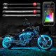 XKGLOW KS-MOTO-ADVANCE - XK Glow Strip Million Color XKCHROME Smartphone App ATV/Motorcycle LED Light Kit 10XPod + 8X10In