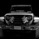 XKGLOW XK-GRILL-JL1-DM - XK Glow JL Wrangler & Gladiator JT XKCHROME LED Grill Kit (Dual Mode)