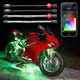 XKGLOW KS-MOTO-MINI - XK Glow Strip Million Color XKCHROME Smartphone App ATV/Motorcycle LED Light Kit 6xPod + 2x10In