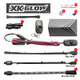 XKGLOW XK034002-G - XK Glow Strips Single Color  LED Accent Light Motorcycle Kit Green - 10xPod + 4x8In