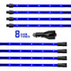 XKGLOW XK041002-B - XK Glow Tube Single Color Underglow LED Accent Light Car/Truck Kit Blue - 8x24In