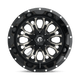 Fuel Wheels D56118909845 - Aluminum Wheels 18X9 Crush D561 6 On 135/6 On 139.7 Gloss Black Double Dark Tint Machined Face 106.4 Bore -12 Offset 8 Spoke Fuel Off Road Wheels